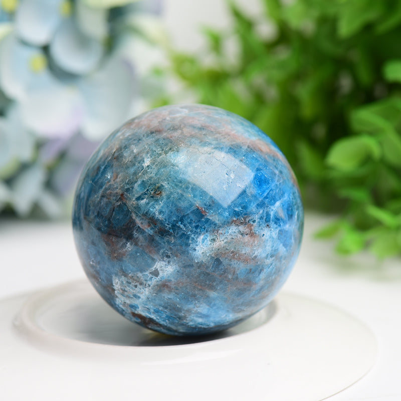 2.0"-3.0" Ble Apatite Crystal Sphere Bulk Crystal wholesale suppliers