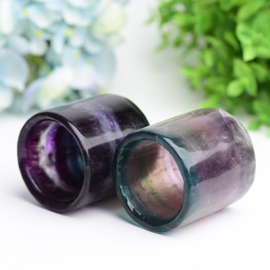 2.5" Rainbow Fluorite Cup Crystal Carving Bulk WholesaleBest Crystal Wholesalers