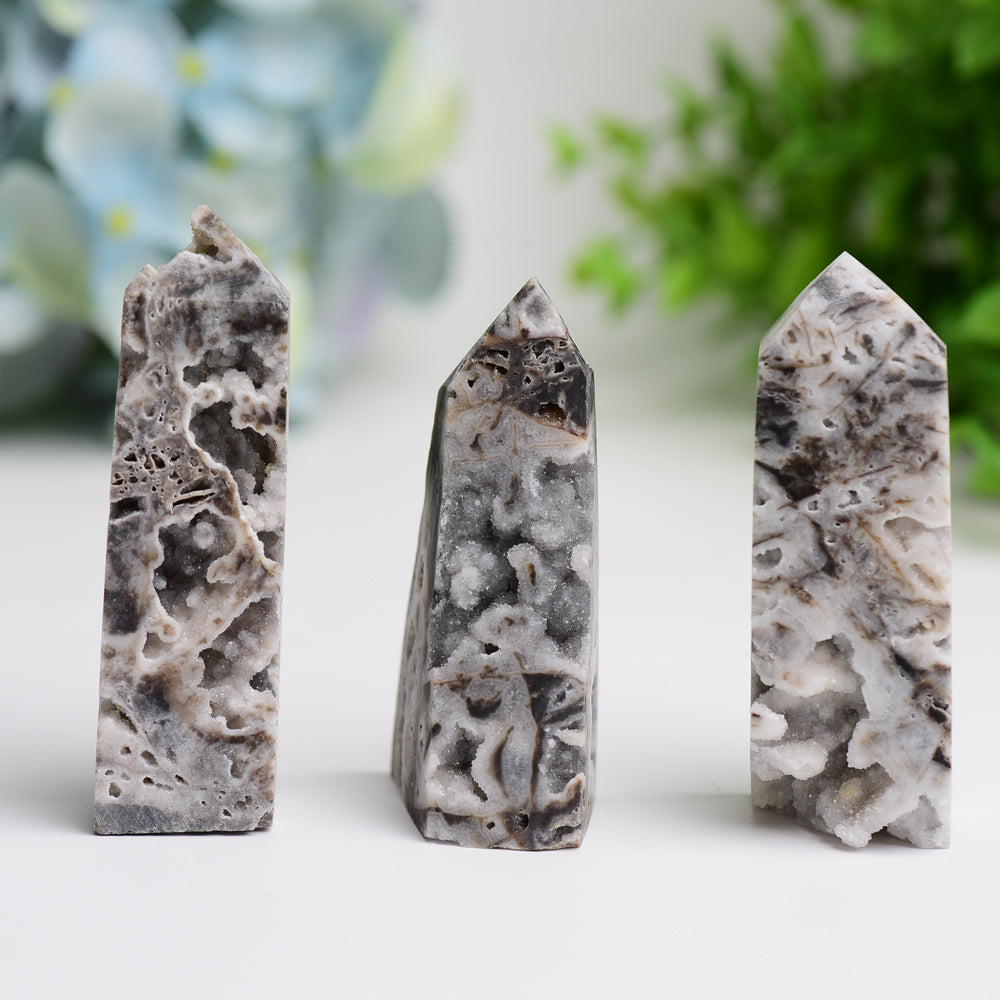 2.5"-4.0" Druzy Zinc Crystal Tower Bulk Crystal wholesale suppliers