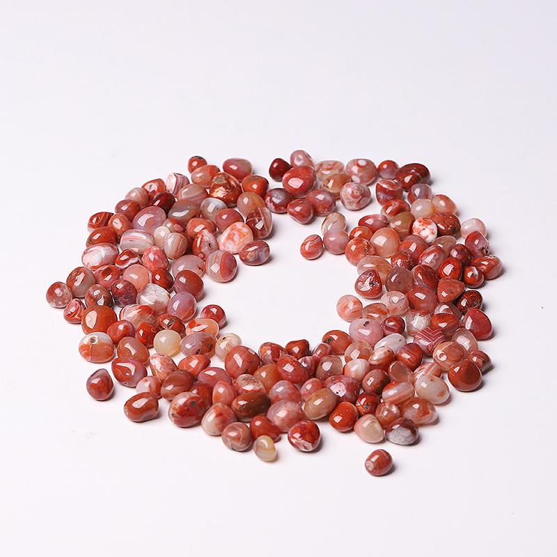 0.1kg 5-10mm High Quanlity Round Shape Carnelian Chips Best Crystal Wholesalers