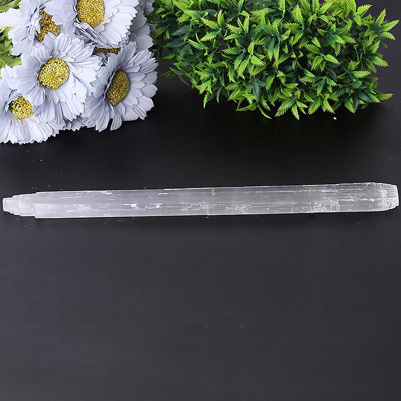 10.5" Drilled Selenite Wand for Hanging Bulk Best Crystal Wholesalers