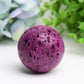 1.5"-1.8" Honey Comb In Ruby Crystal Sphere Bulk Crystal wholesale suppliers