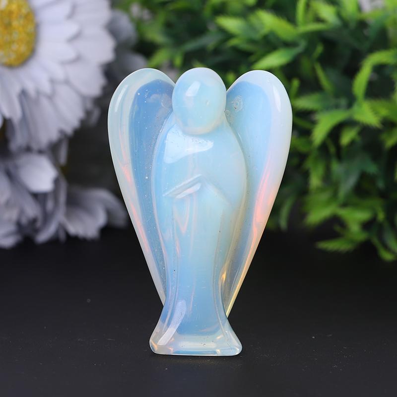 3" Opalite Angel Crystal Carvings Model Bulk Best Crystal Wholesalers