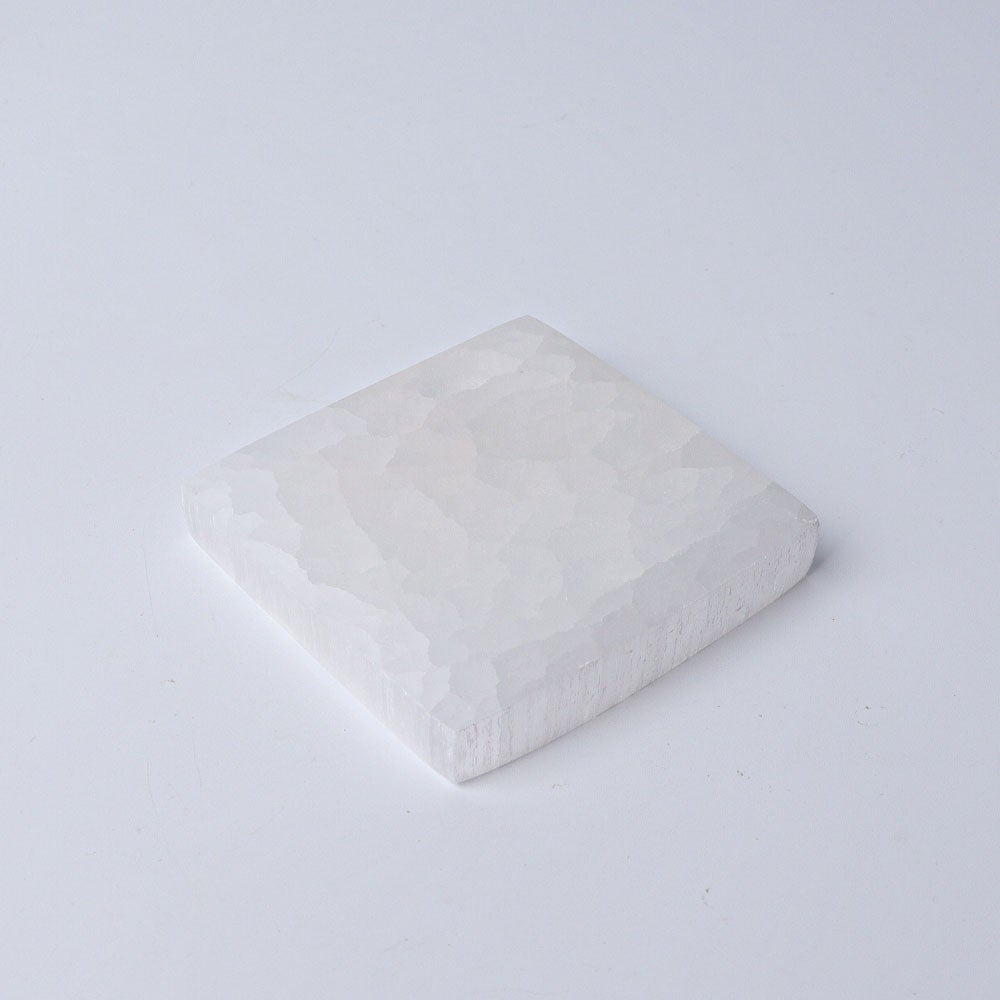 3" Square Selenite Coaster Best Crystal Wholesalers