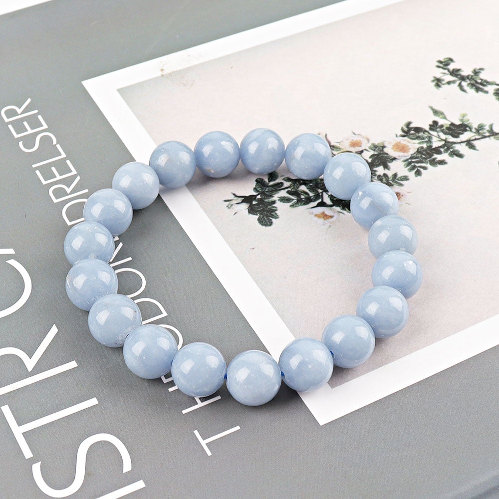 10mm Angelite Crystal Bracelet Best Crystal Wholesalers