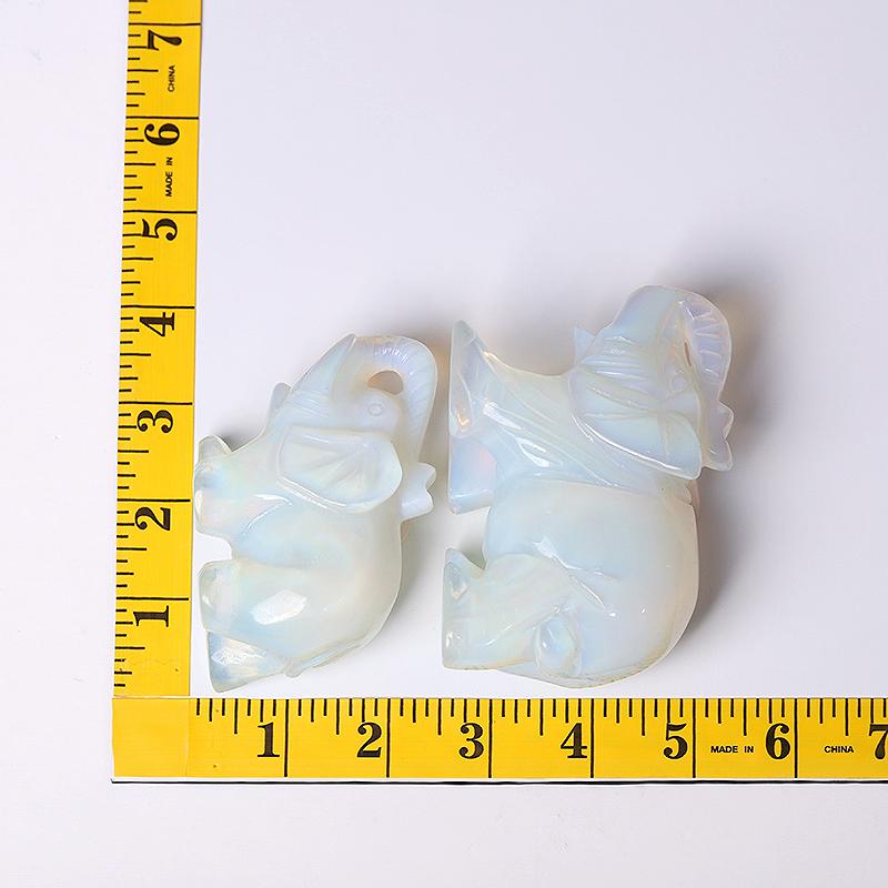 Opalite Elephant Crystal Carvings Animal Bulk Best Crystal Wholesalers