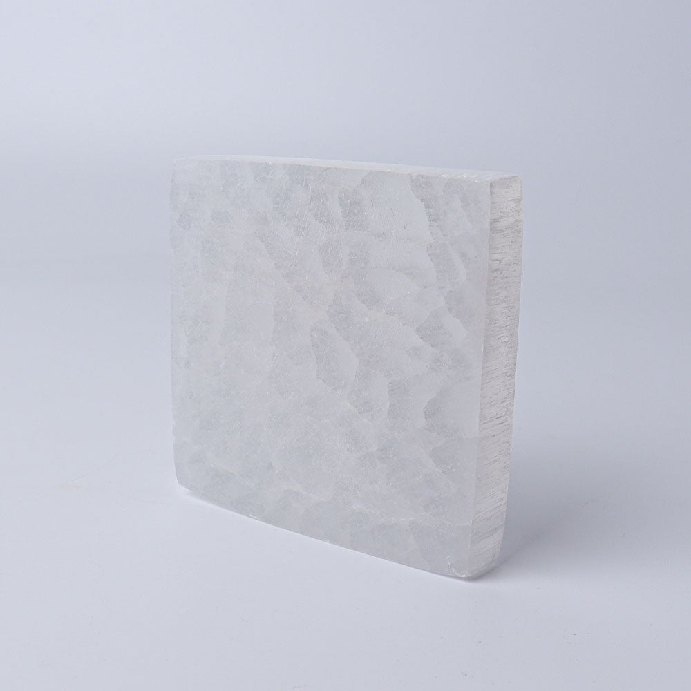 3" Square Selenite Coaster Best Crystal Wholesalers