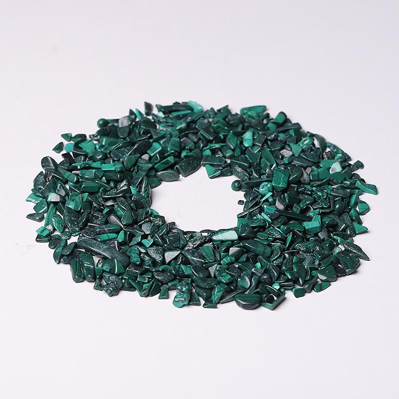 0.1kg 5-7mm Natural Malachite Chips Crystal Chips for Decoration Best Crystal Wholesalers