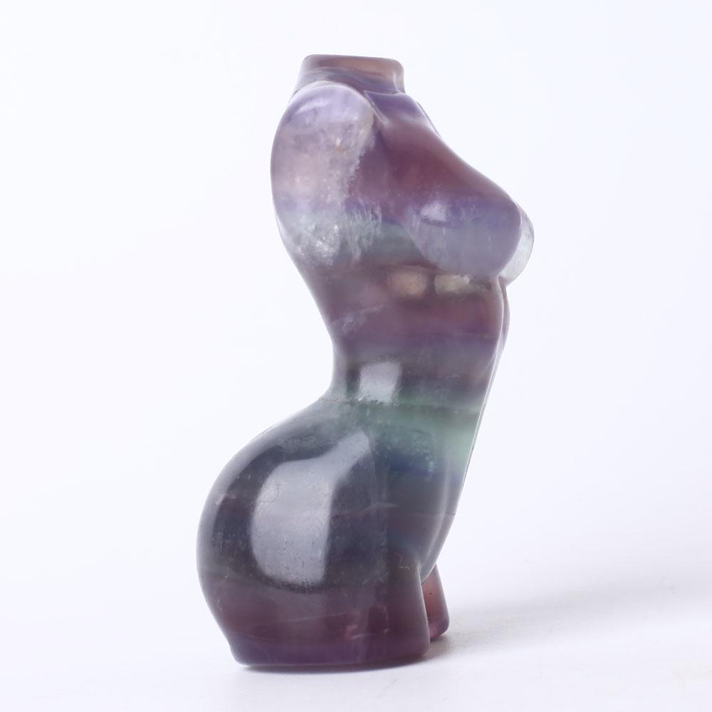 Fluorite Woman Body Figurine Crystal Carvings Best Crystal Wholesalers