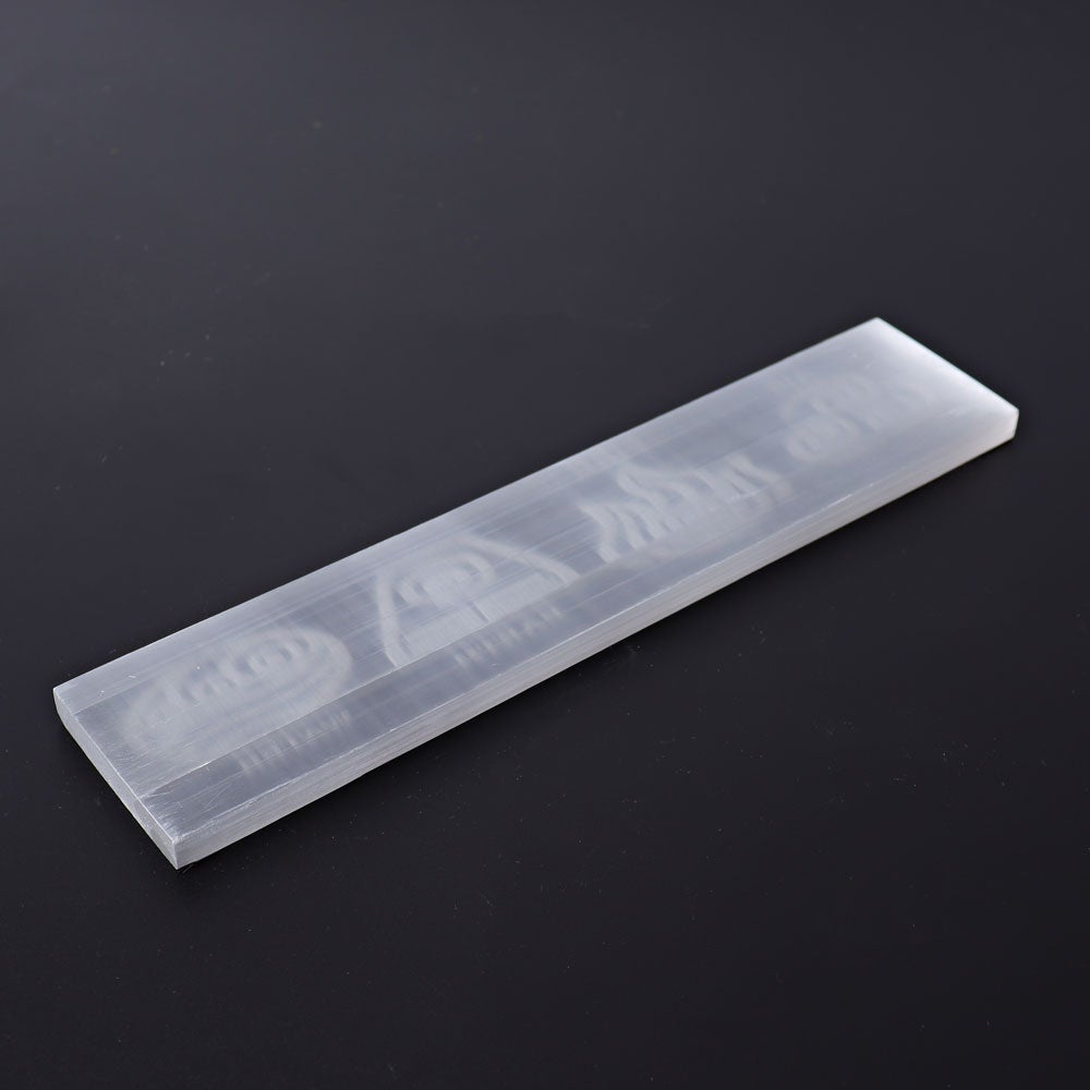 7.7" Selenite Stick with Printing Best Crystal Wholesalers